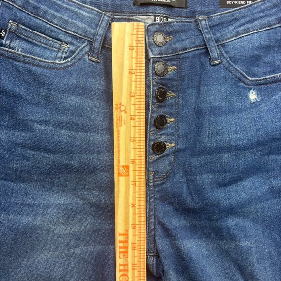 Judy Blue Boyfriend Jeans Distressed Medium Wash Button Fly JB88526 Size 9/29 - Picture 8 of 11